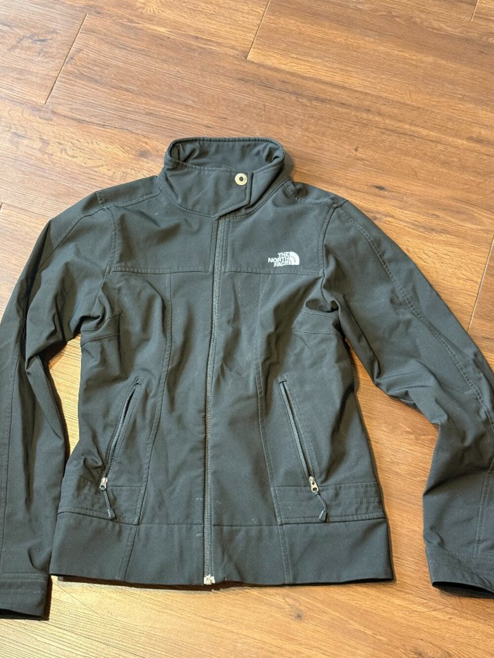 The North Face Soft Shell Jacket Black Gorpcore Outdoor Y2K Chic sz XS 3775